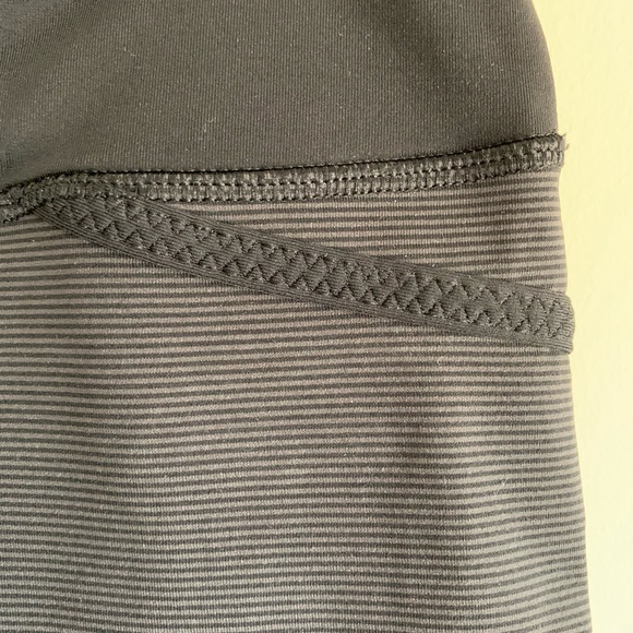 Lululemon run for your life black striped crops - Picture 7 of 10